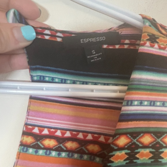 Espresso Tribal print jumpsuit - Picture 4 of 6